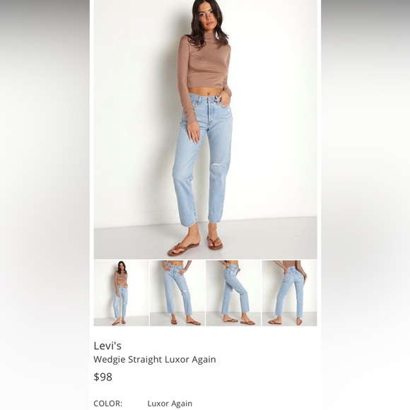 Levi’s Wedgie Straight Jeans - Picture 4 of 4